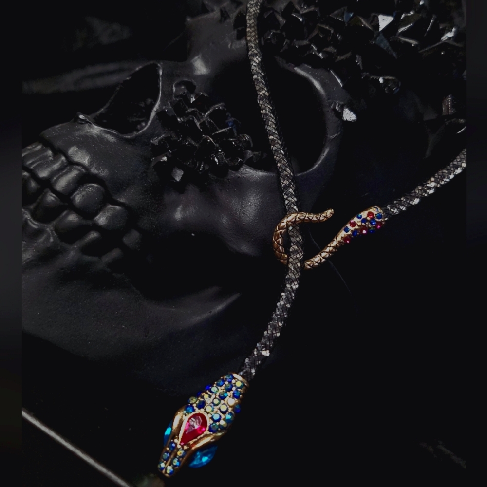 Betsey johnson Snake Jewel rope Necklace